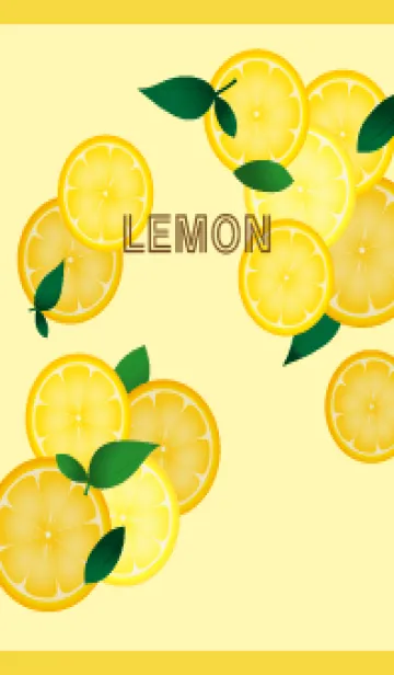 [LINE着せ替え] 葉とレモン 黄色の画像1