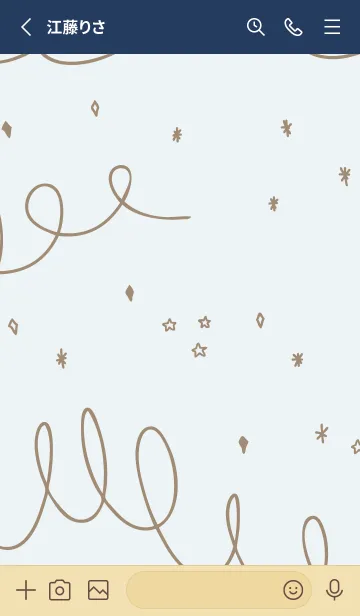 [LINE着せ替え] くるくる キラキラ23の画像2