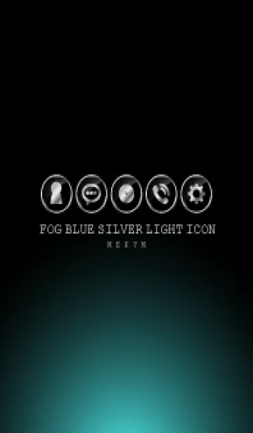[LINE着せ替え] SILVER LIGHT ICON THEME -Fog Blue-の画像1