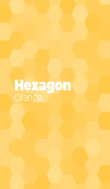 [LINE着せ替え] Hexagon / Orange / オレンジ / 橙色の画像1