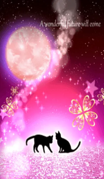 全体運急上昇♪黒猫と神秘の月・11の着せ替えメイン画像