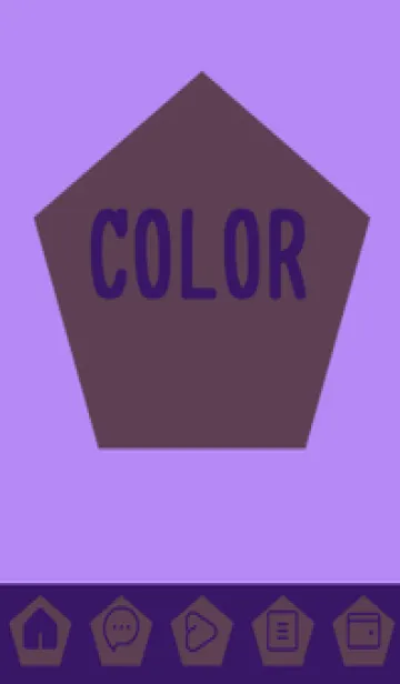 [LINE着せ替え] purple color I36の画像1