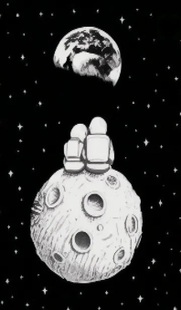 宇宙飛行士カップルのLINE着せ替え