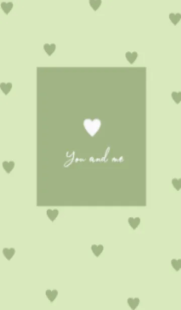 [LINE着せ替え] pattern_heart / greenteaの画像1