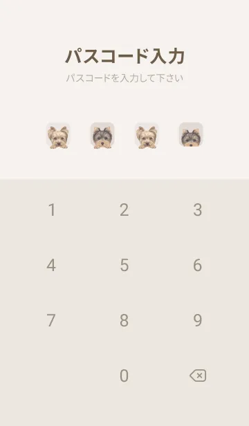 [LINE着せ替え] DOGS - ヨーキー - ベージュの画像4