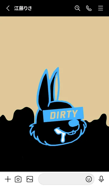 [LINE着せ替え] ダーティ ラビット 234の画像2