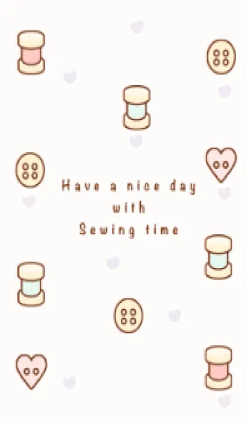 [LINE着せ替え] I love sewing time 2の画像1