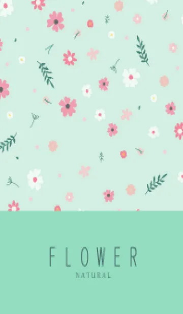 [LINE着せ替え] FLOWER MINT GREEN -NATURAL-24の画像1