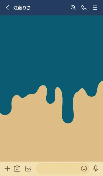 [LINE着せ替え] ドリップ スマイル .4の画像2