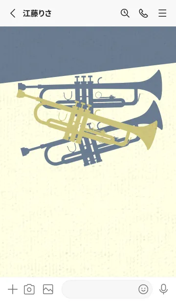 [LINE着せ替え] Trumpet CLR コロニアルイエローの画像2