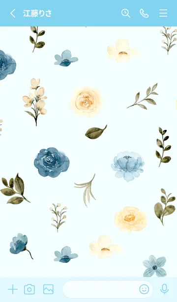 [LINE着せ替え] cute flower Bymingkiiの画像2