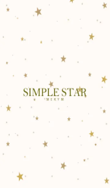 [LINE着せ替え] SIMPLE STAR NATURAL YELLOW - MEKYM 13の画像1