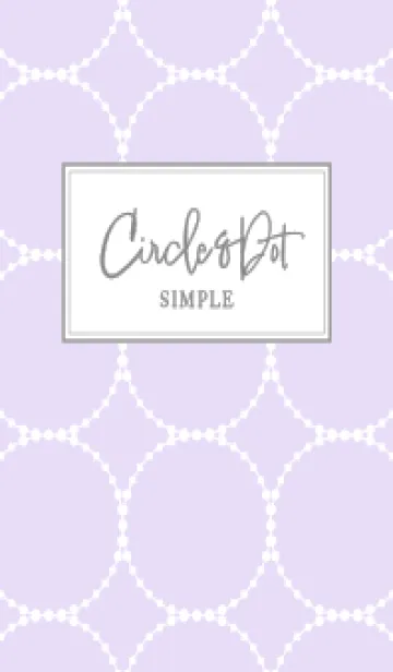 [LINE着せ替え] 幸せを呼ぶ♡Circle ライラックの画像1