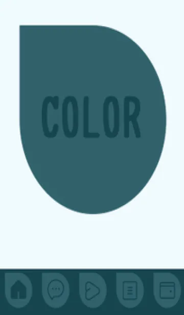 [LINE着せ替え] blue color J38の画像1