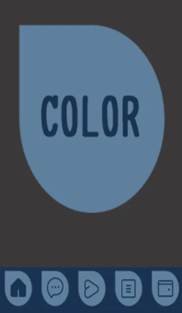 [LINE着せ替え] blue color J40の画像1