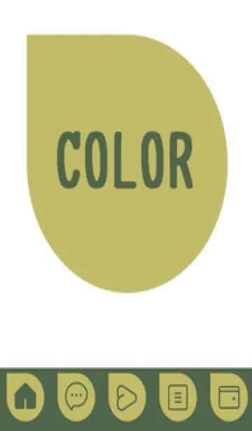 [LINE着せ替え] green color J74の画像1