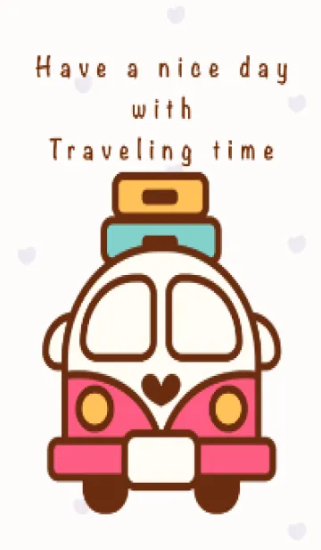 [LINE着せ替え] Happy traveling time 7の画像1