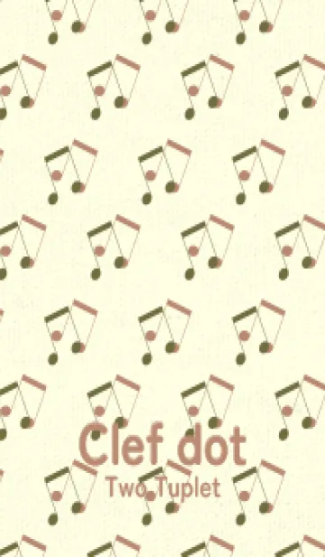 [LINE着せ替え] 2連符柄  海松色の画像1