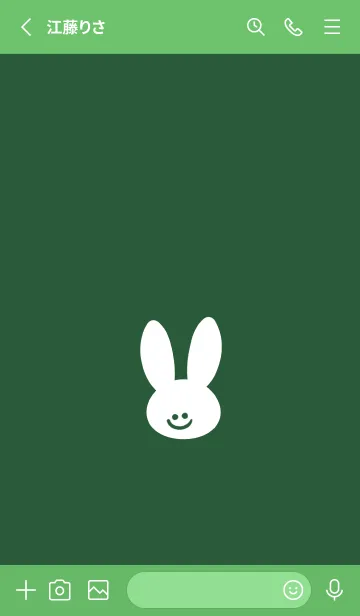 [LINE着せ替え] ホワイト ラビット 227の画像2