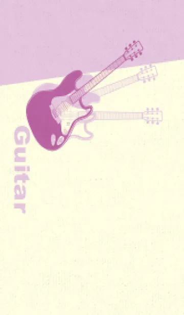 [LINE着せ替え] エレキギター Line  若紫の画像1