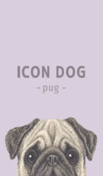 [LINE着せ替え] ICON DOG - パグ - PASTEL PL/04の画像1