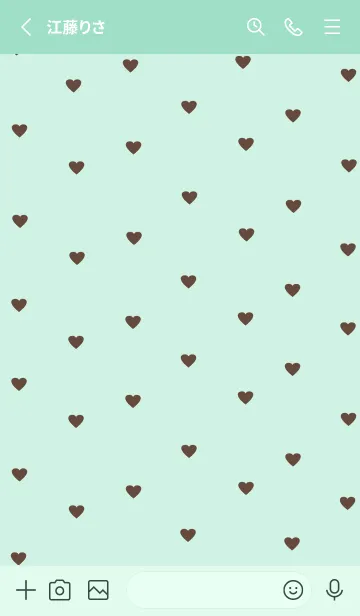 [LINE着せ替え] pattern_heart / mintchocoの画像2