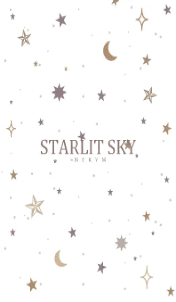 [LINE着せ替え] SIMPLE STARLIT SKY WHITE - MEKYM 13の画像1