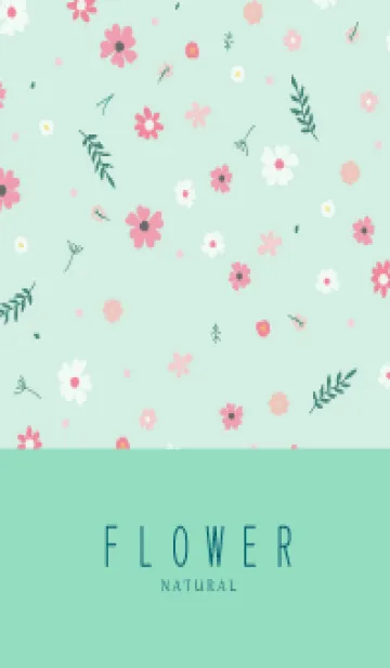 [LINE着せ替え] FLOWER MINT GREEN -NATURAL-25の画像1