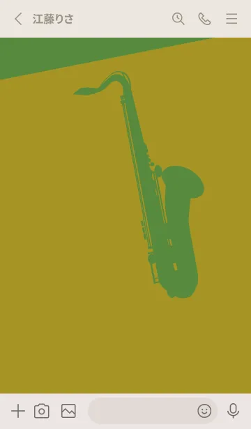 [LINE着せ替え] Saxophone CLR 菜種油色の画像2