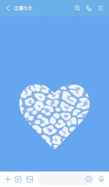 [LINE着せ替え] レオパード ハート 191の画像2