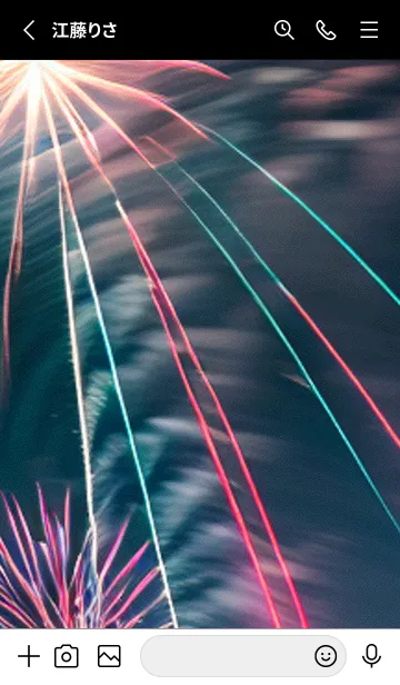 [LINE着せ替え] 夏夜のカケラ#IaC03。の画像2