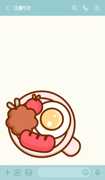 [LINE着せ替え] Happy breakfast set 9 :)の画像2