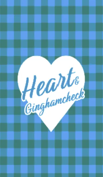 [LINE着せ替え] ハート ギンガムチェック 71の画像1