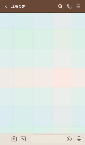 [LINE着せ替え] くすみチェック柄19の画像2