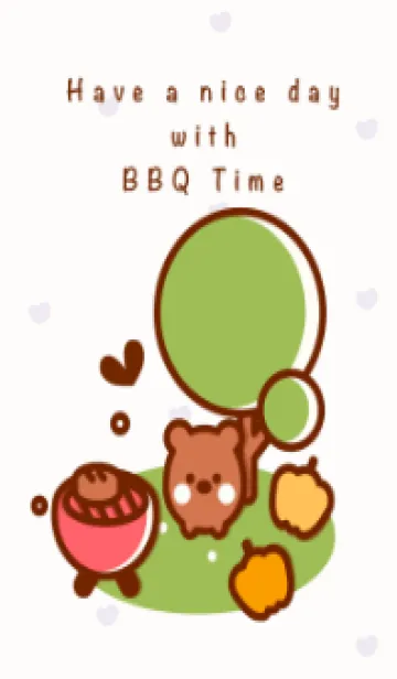 [LINE着せ替え] Happy BBQ time 7の画像1