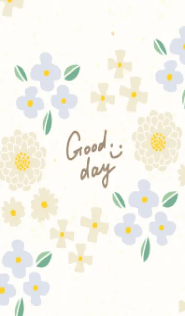 [LINE着せ替え] 大人なベージュとカラフルな花13の画像1