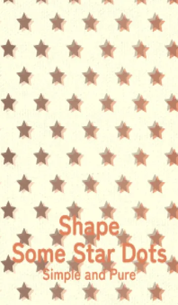 [LINE着せ替え] 星のドッドきせかえ コーヒーブラウンの画像1