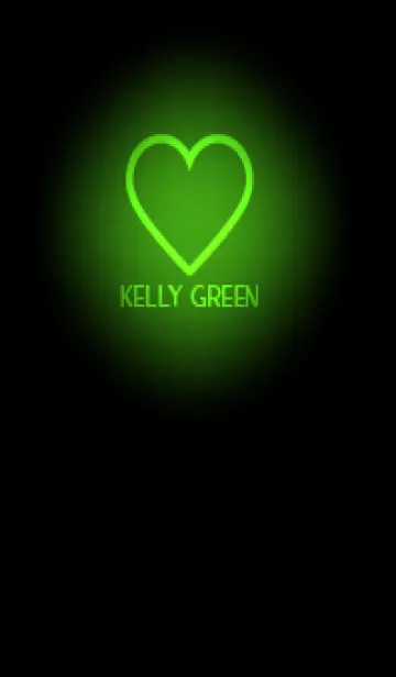 [LINE着せ替え] Kelly Green Neon Theme V5 (JP)の画像1