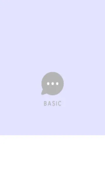 [LINE着せ替え] Simple&Basic ラベンダー×ホワイトグレーの画像1