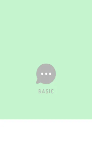 [LINE着せ替え] Simple&Basic ミント×ホワイトグレーの画像1