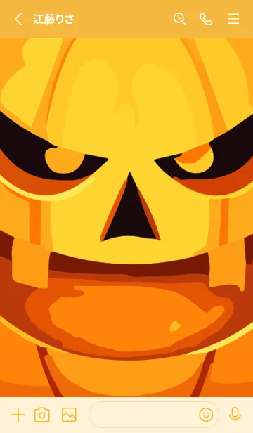 [LINE着せ替え] Halloween Little Pumpkinの画像2