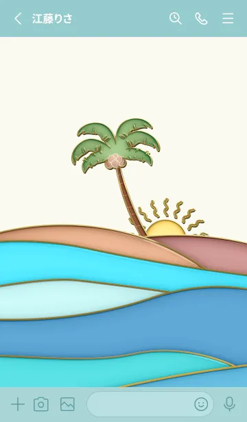 [LINE着せ替え] Enamel Pin Hawaiian Sea 16の画像2