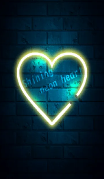 [LINE着せ替え] Shining neon heart.の画像1