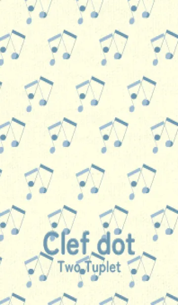 [LINE着せ替え] 2連符柄  スモークブルーの画像1