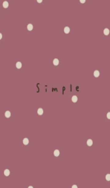 [LINE着せ替え] くすみピンクとベージュ。水玉。の画像1