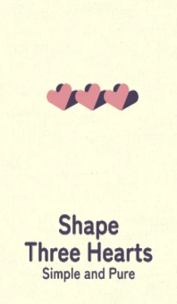 [LINE着せ替え] 3つのハート型の着せかえ オールドローズの画像1