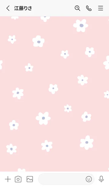 [LINE着せ替え] flower pattern / serenitypinkの画像2