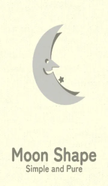 [LINE着せ替え] 月型の着せかえ パールグレイの画像1