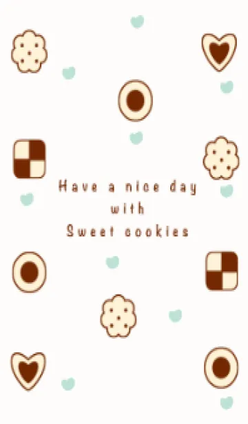 [LINE着せ替え] Yummy sweet cookies theme 10の画像1