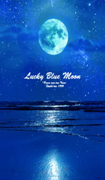 [LINE着せ替え] 運気上昇 Lucky Blue Moon13の画像1